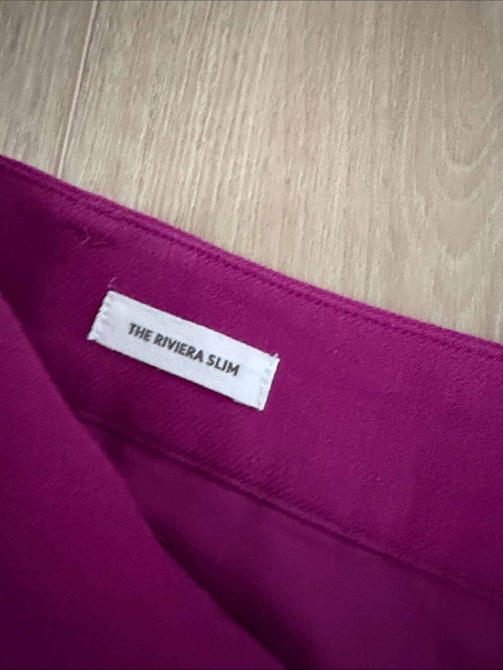 LOFT Straight-Leg Crop Pants in Bold Magenta - Picture 3 of 4